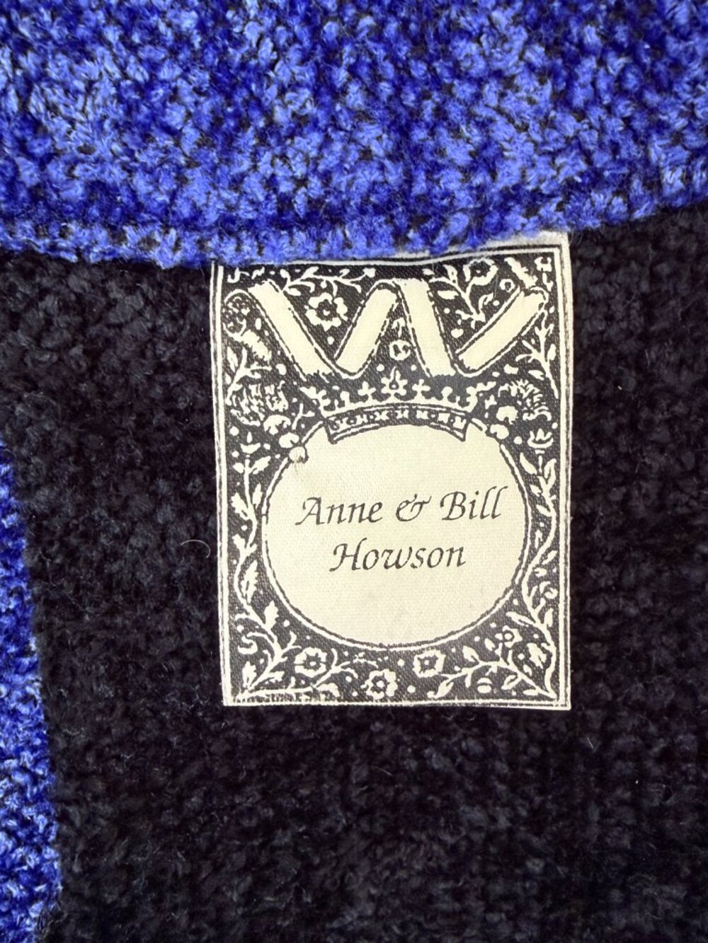 Vtg Anne & Bill Howson Art to Wear Handwoven Chenille Sweater Jacket Blazer Sz M - Picture 8 of 14